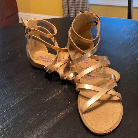 Blowfish Shoes - Guppy Love by Blowfish Gold Sandals